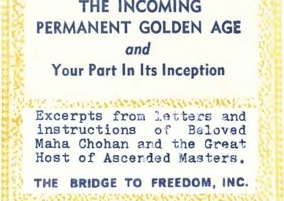 The Incoming Permanent Golden Age and Your Part in its Inception